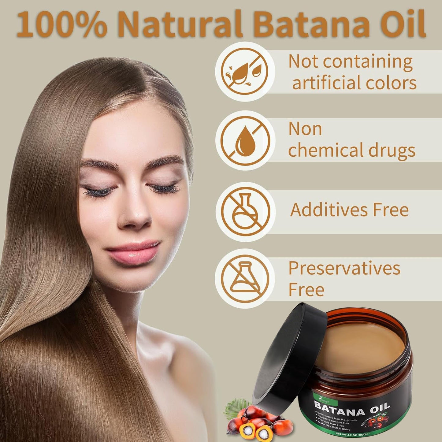 Batana oil, Batana cream, Hair care essential oil